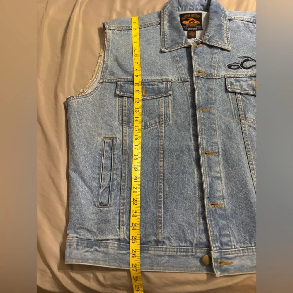 Orange County Choppers Denim Vest Cutoff — XL (Oversized) Vintage